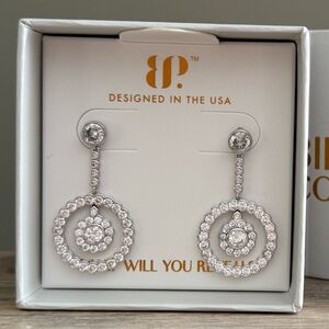 Bomb Party UNICORN!!! April Earrings “Sparkling Eclipse” Brand New!